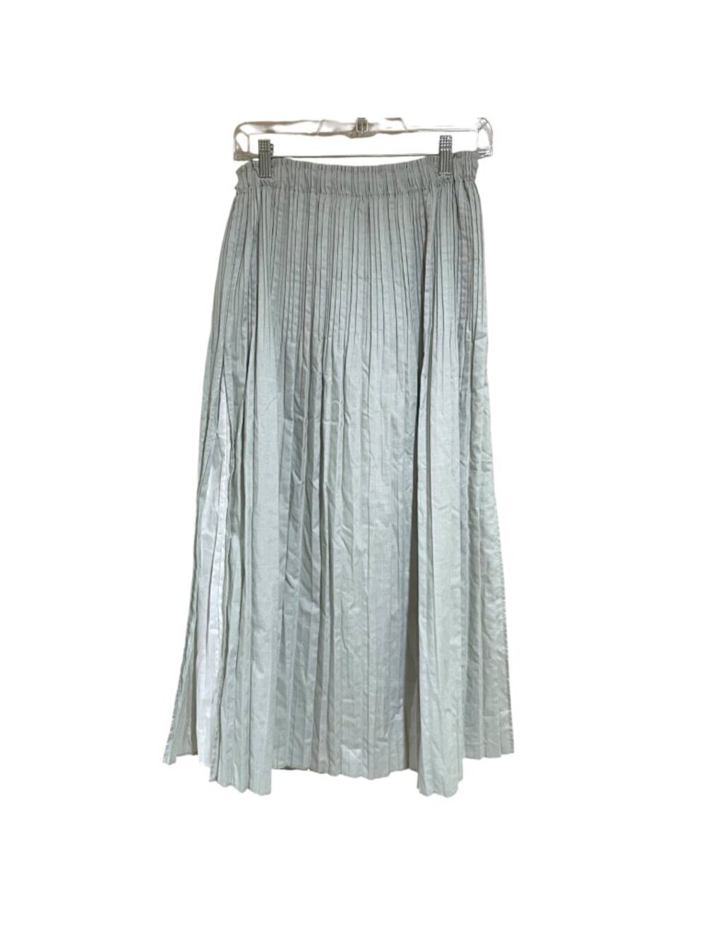 Alysi chocolate pleated cotton maxi skirt